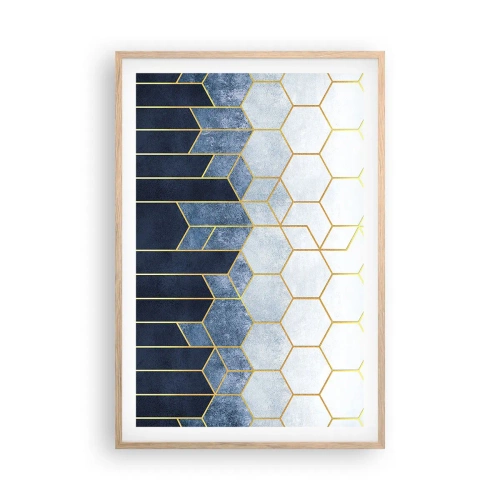 Plakát v rámu světlý dub - Kompozice v synkopickém rytmu - 61x91 cm