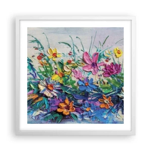 Plakát v bílém rámu - Vůbec ne zátiší - 50x50 cm