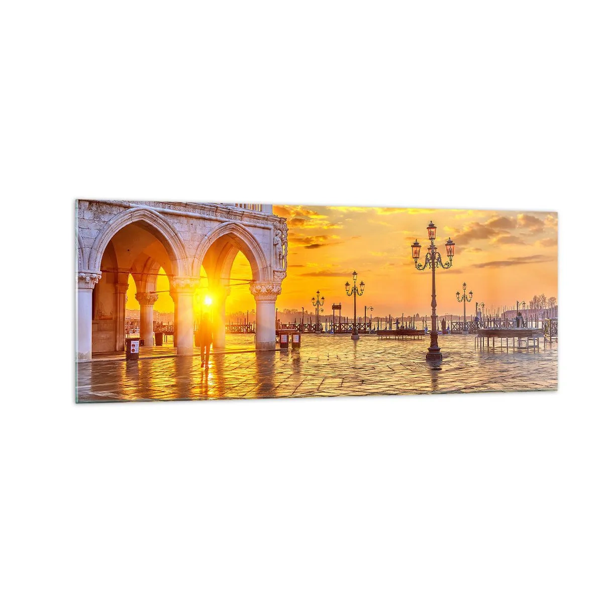 Obraz na skle - Kde jsou všichni? - 140x50 cm