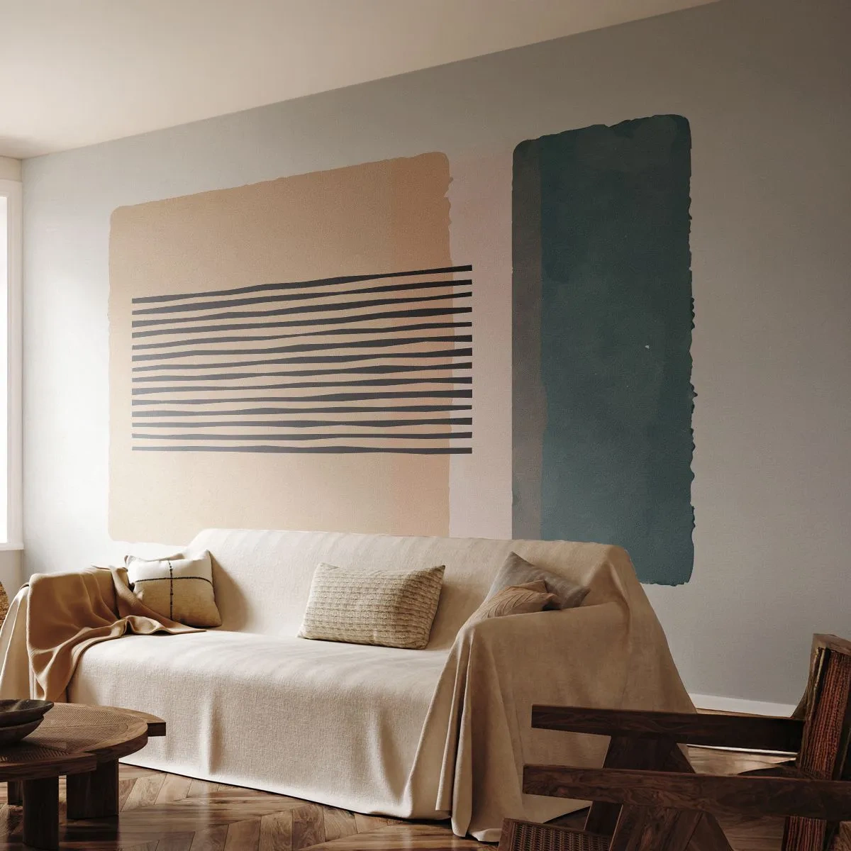 Fototapeta Premium Canvas - Všechno v pořádku - Abstrakce, Grafika, Minimalismus - 250x175 cm