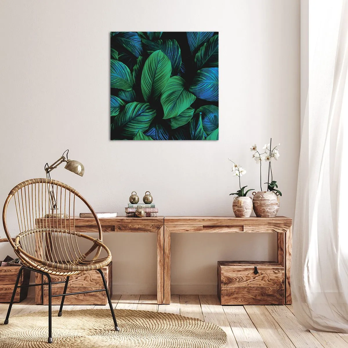 Obraz na plátně - V zeleném davu - 60x60 cm