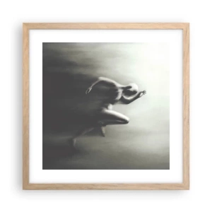 Plakát v rámu světlý dub - Nezastavitelný - 40x40 cm