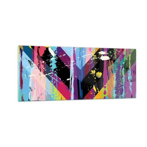 Obraz na skle - Shora dolů - 100x40 cm