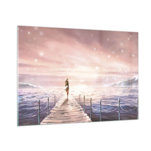 Obraz na skle - Ve světle snu - 100x70 cm