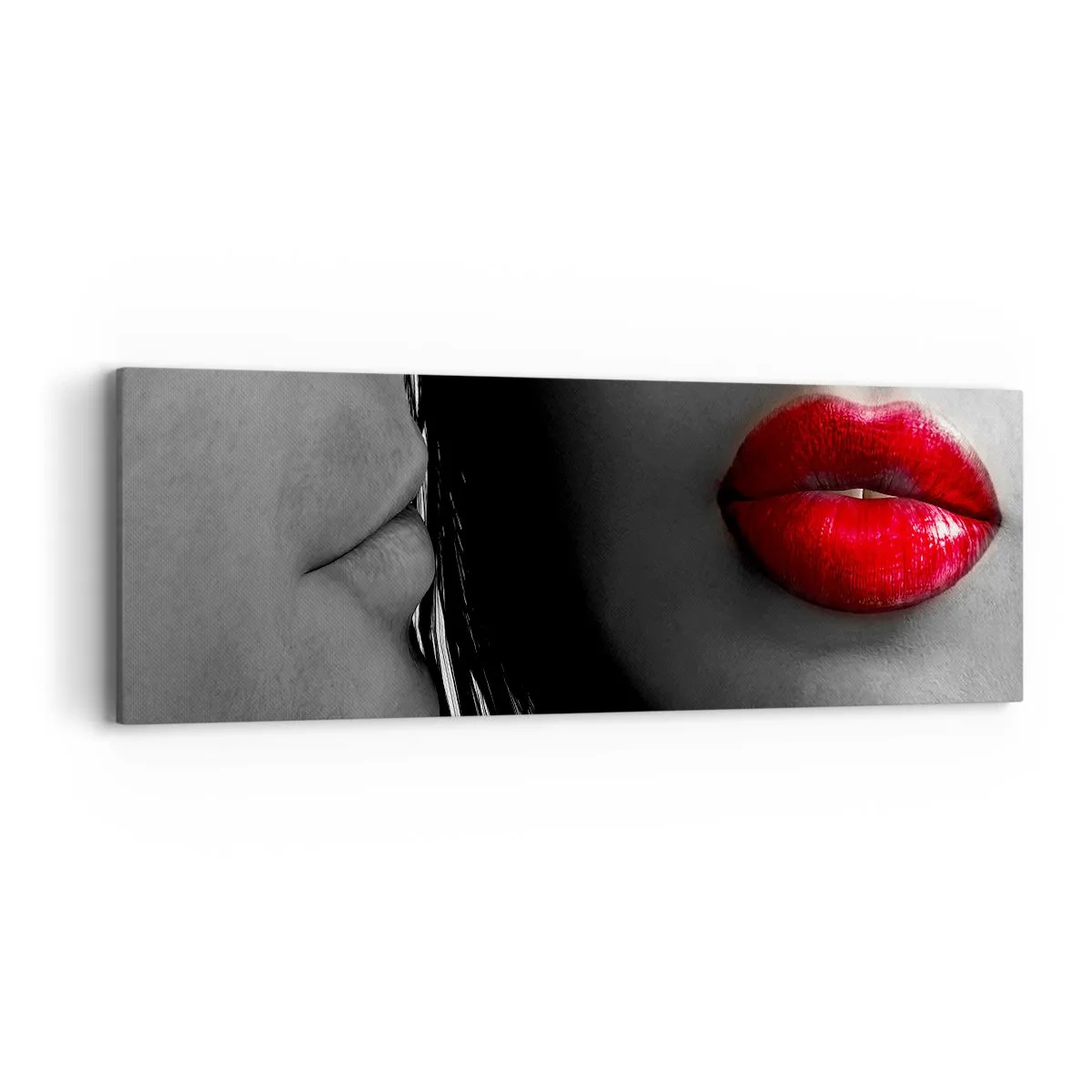 Obraz na plátně - Tvář u tváře  - 90x30 cm