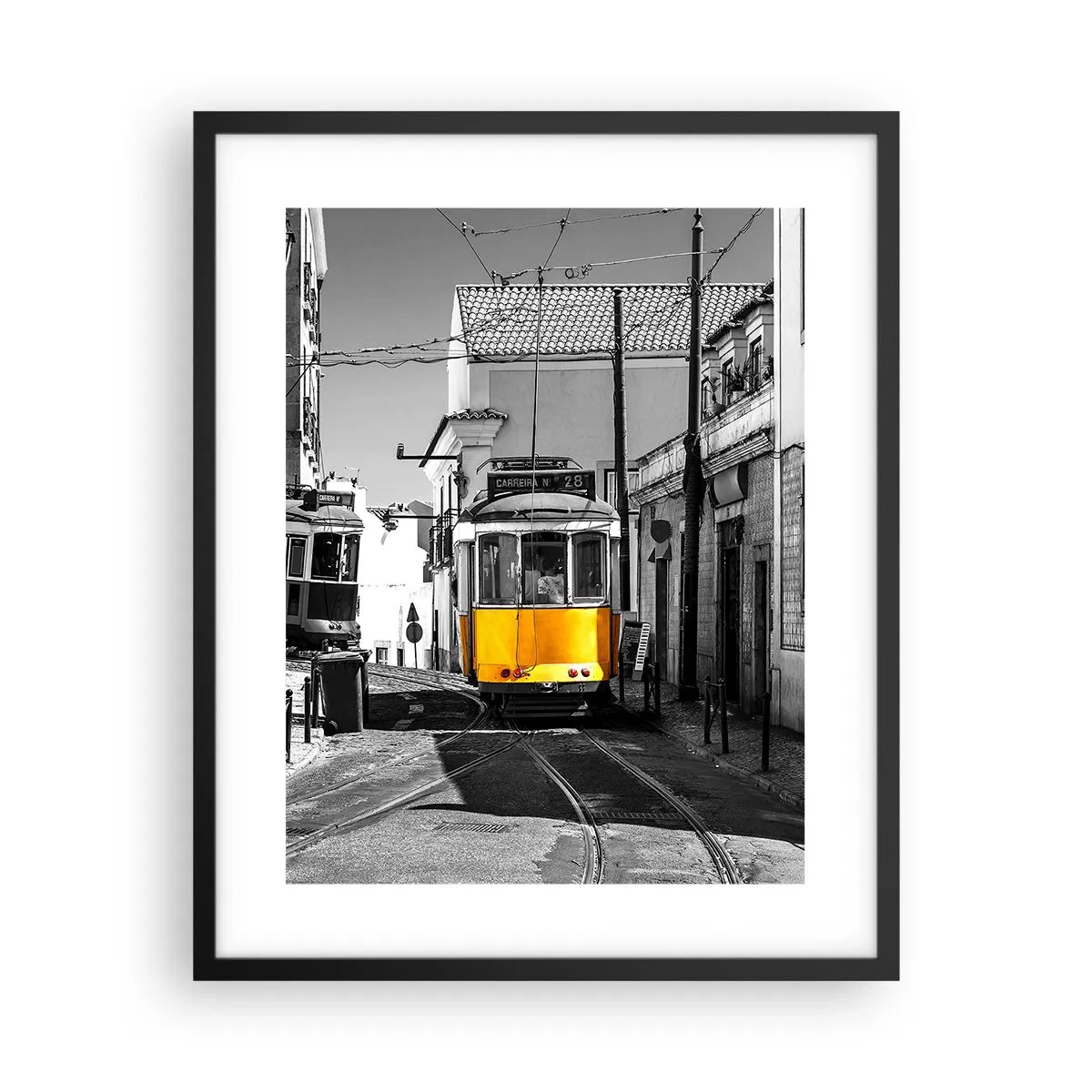 Plakát v černém rámu - Duch Lisabonu - 40x50 cm