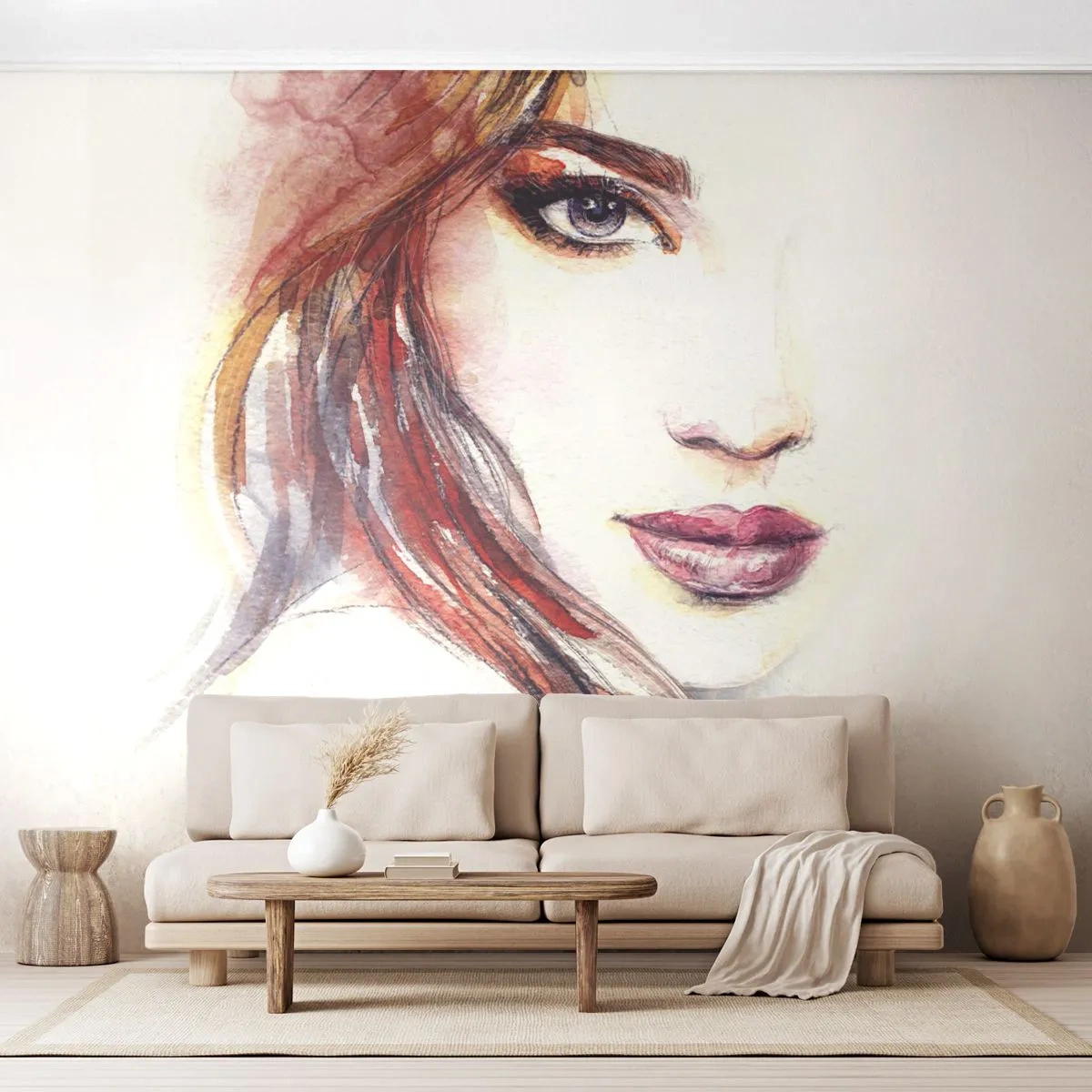 Fototapeta Samolepicí Deluxe Sticker - Vademecum - pojď se mnou - Žena, Portrét ženy, Krásná tvář - 250x175 cm
