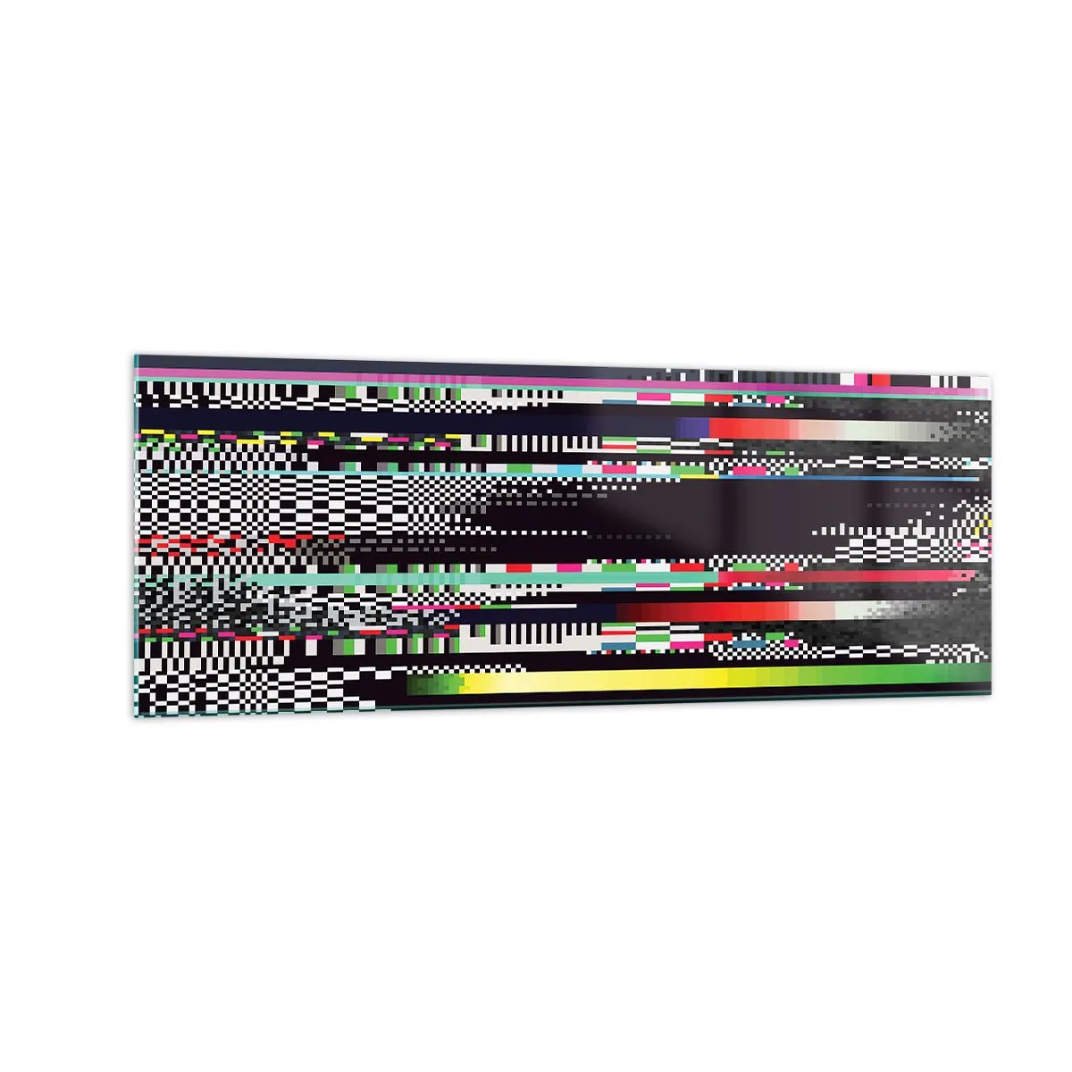 Obraz na skle - Kontrolní obraz skutečnosti - 140x50 cm