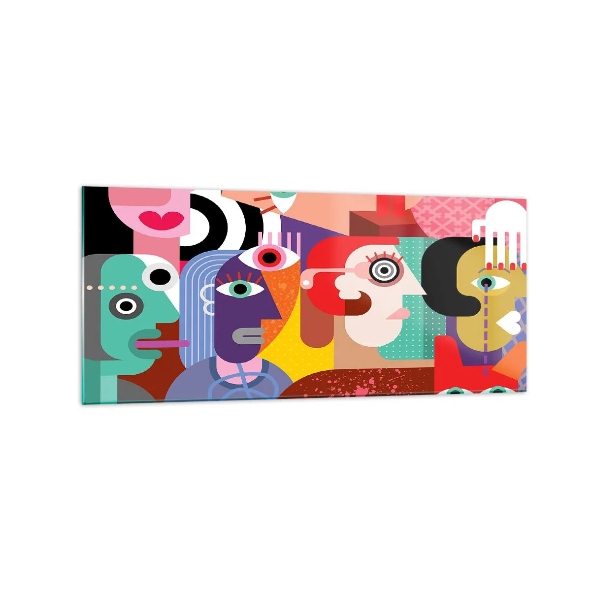 Obraz na skle - My od pána Picassa - 120x50 cm