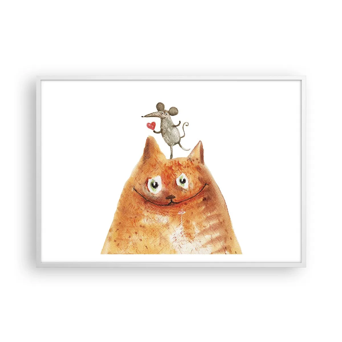 Plakát v bílém rámu - Paradoxy lásky - 100x70 cm