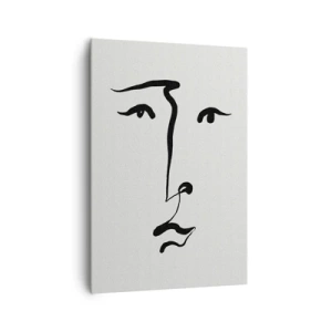 Obraz na plátně - Jednoduchý portrét - 70x100 cm