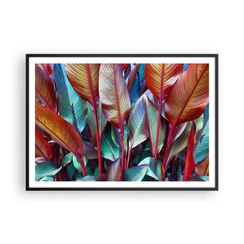 Plakát v černém rámu - Barevná houština - 100x70 cm