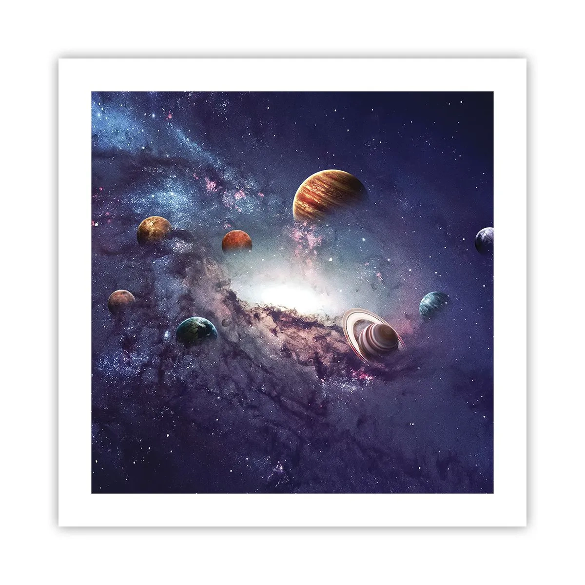 Plakát - Slunce a tanec - 50x50 cm