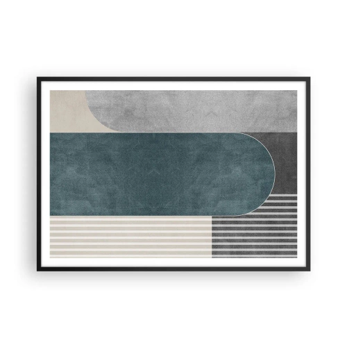 Plakát v černém rámu - Kompozice na úrovni - 100x70 cm
