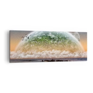 Obraz na plátně - A svět se vynořil z vody - 140x50 cm