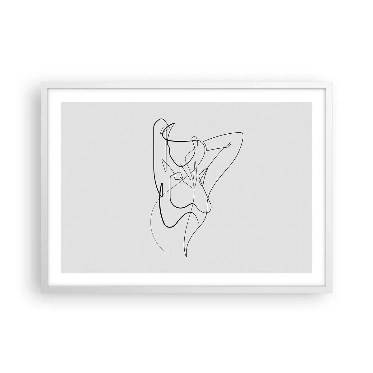 Plakát v bílém rámu - Ty jsi záhada… - 70x50 cm