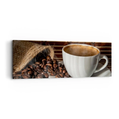 Obraz na plátně - Černost uhlí, průzračnost jantaru - 90x30 cm