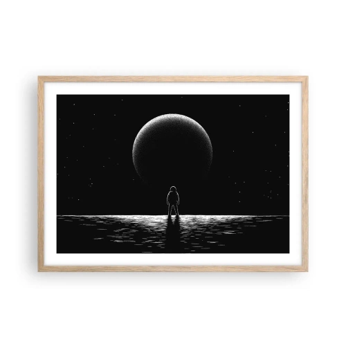 Plakát v rámu světlý dub - Tváři v tvář - 70x50 cm
