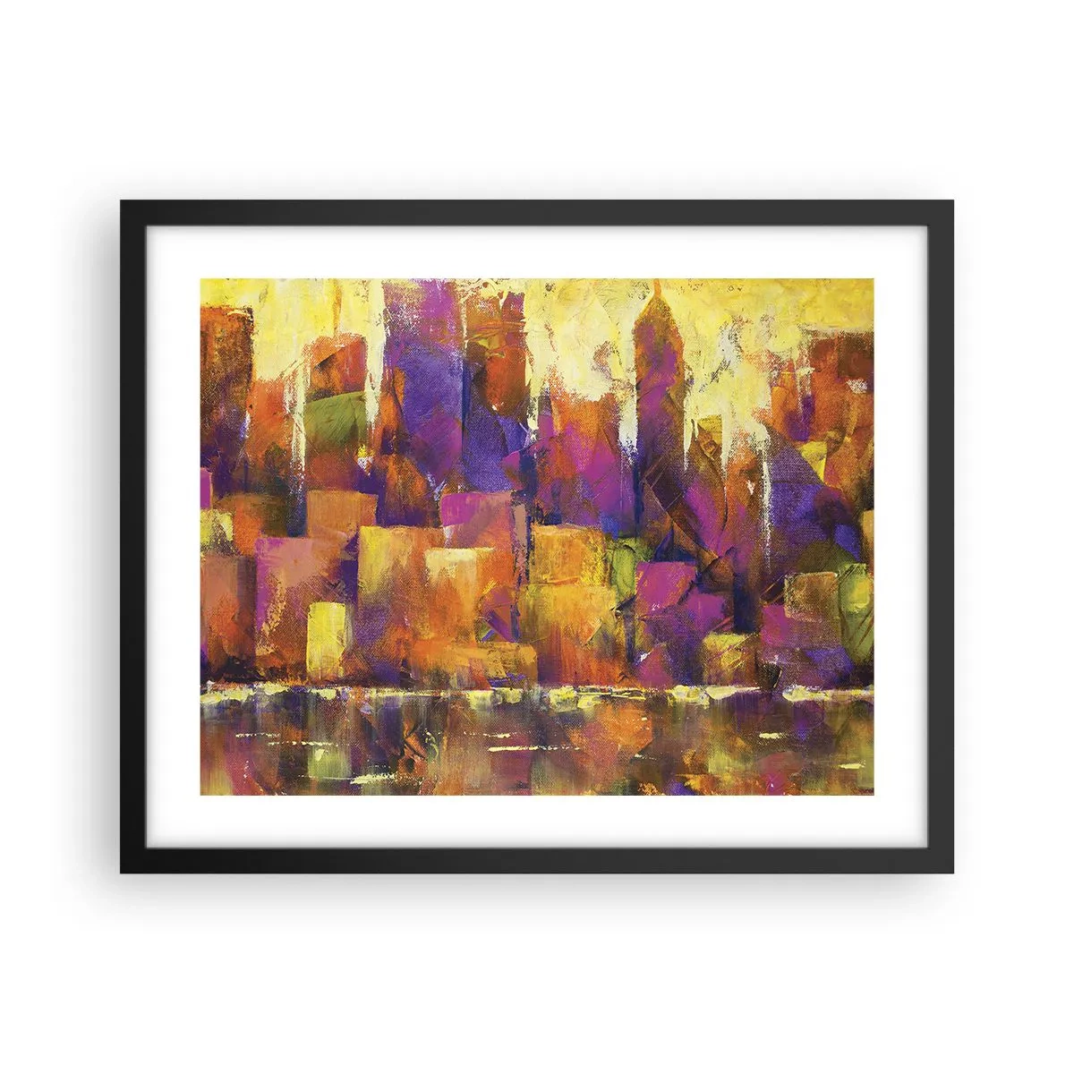 Plakát v černém rámu - Metropolitní kompozice - 50x40 cm
