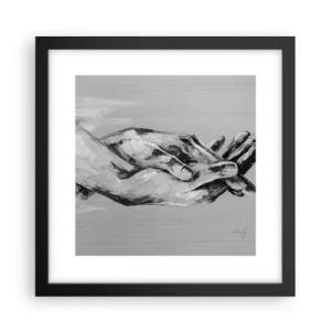 Plakát v černém rámu - Začátek… - 30x30 cm