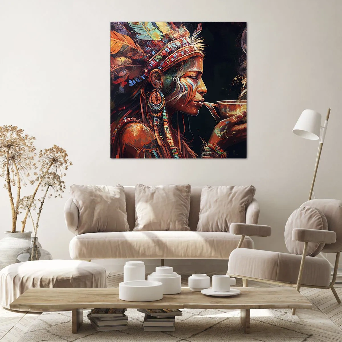 Obraz na plátně - Magický rituál - 40x40 cm