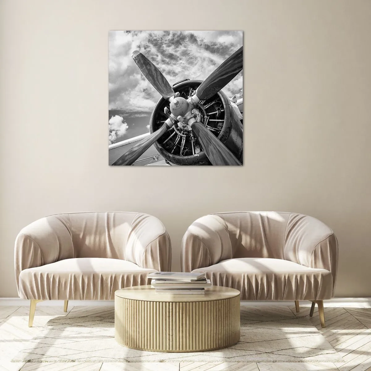 Obraz na skle - Dobyvatel oblohy - 50x50 cm