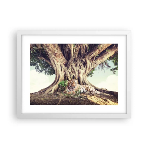 Plakát v bílém rámu - Pohled z knihy Mojžíšovy - 40x30 cm