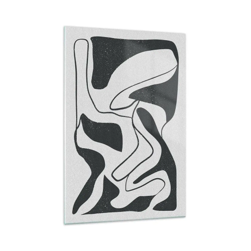 Obraz na skle - Abstraktní hra v labyrintu - 70x100 cm
