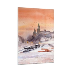 Obraz na skle - Královský západ slunce - 50x70 cm
