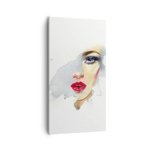 Obraz na plátně - Odraz v kapce vody - 55x100 cm