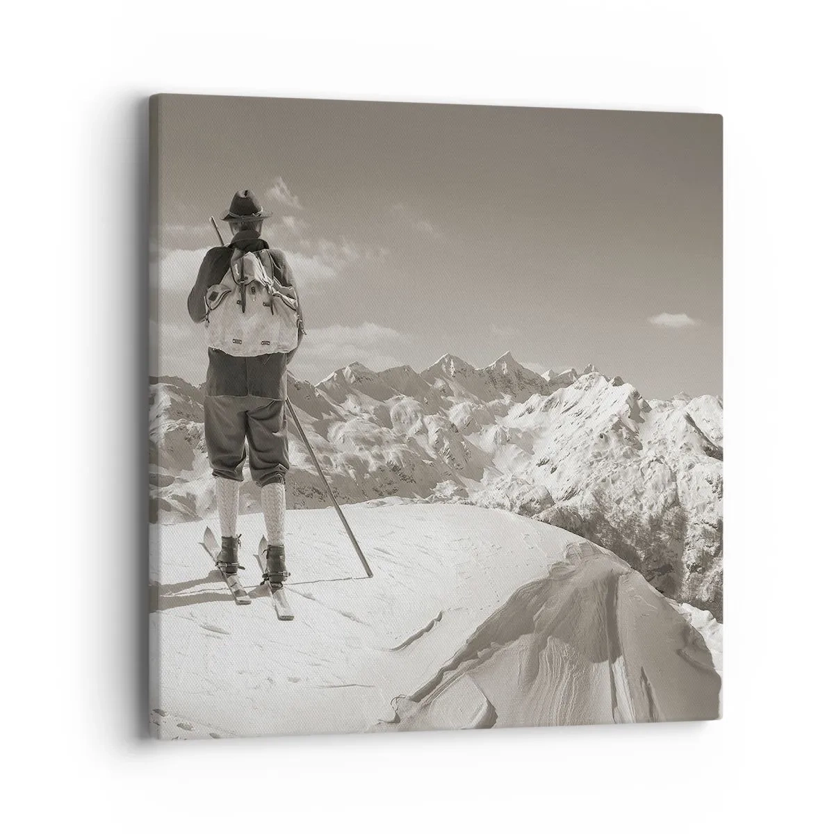 Obraz na plátně - Stejné hory - 40x40 cm