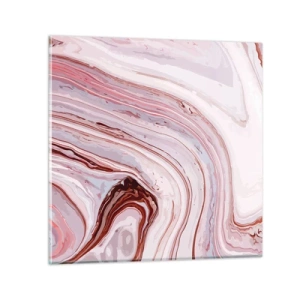 Obraz na skle - Rovně, potom vpravo dolů - 40x40 cm