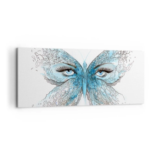 Obraz na plátně - Sýkora modřinka eros - 100x40 cm