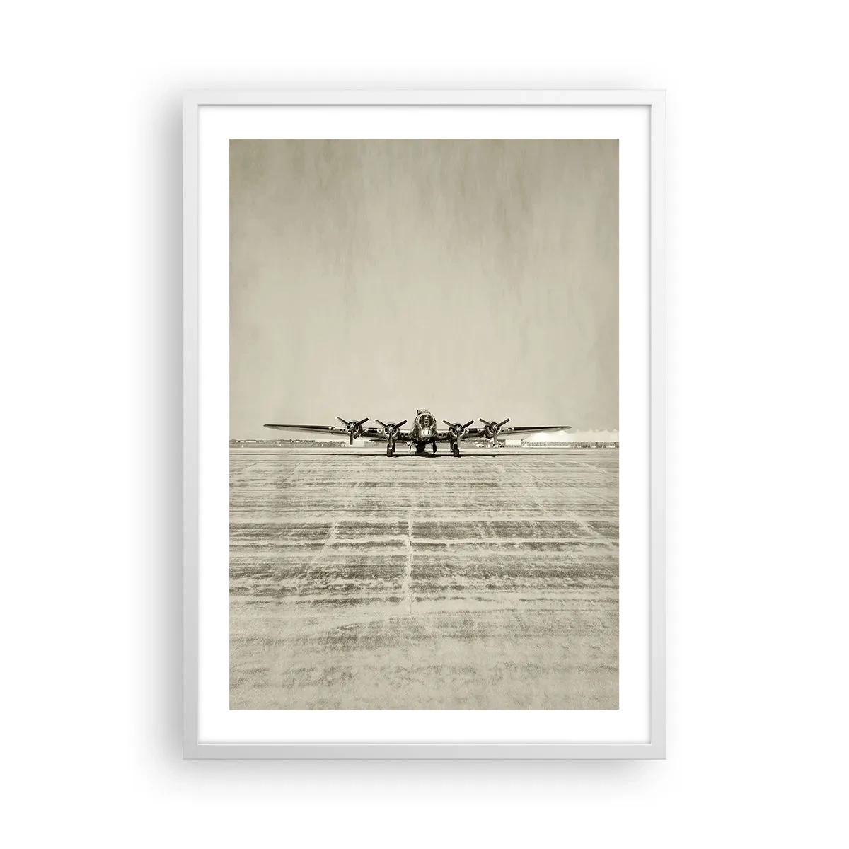 Plakát v bílém rámu - Jako vždy připraven - 50x70 cm