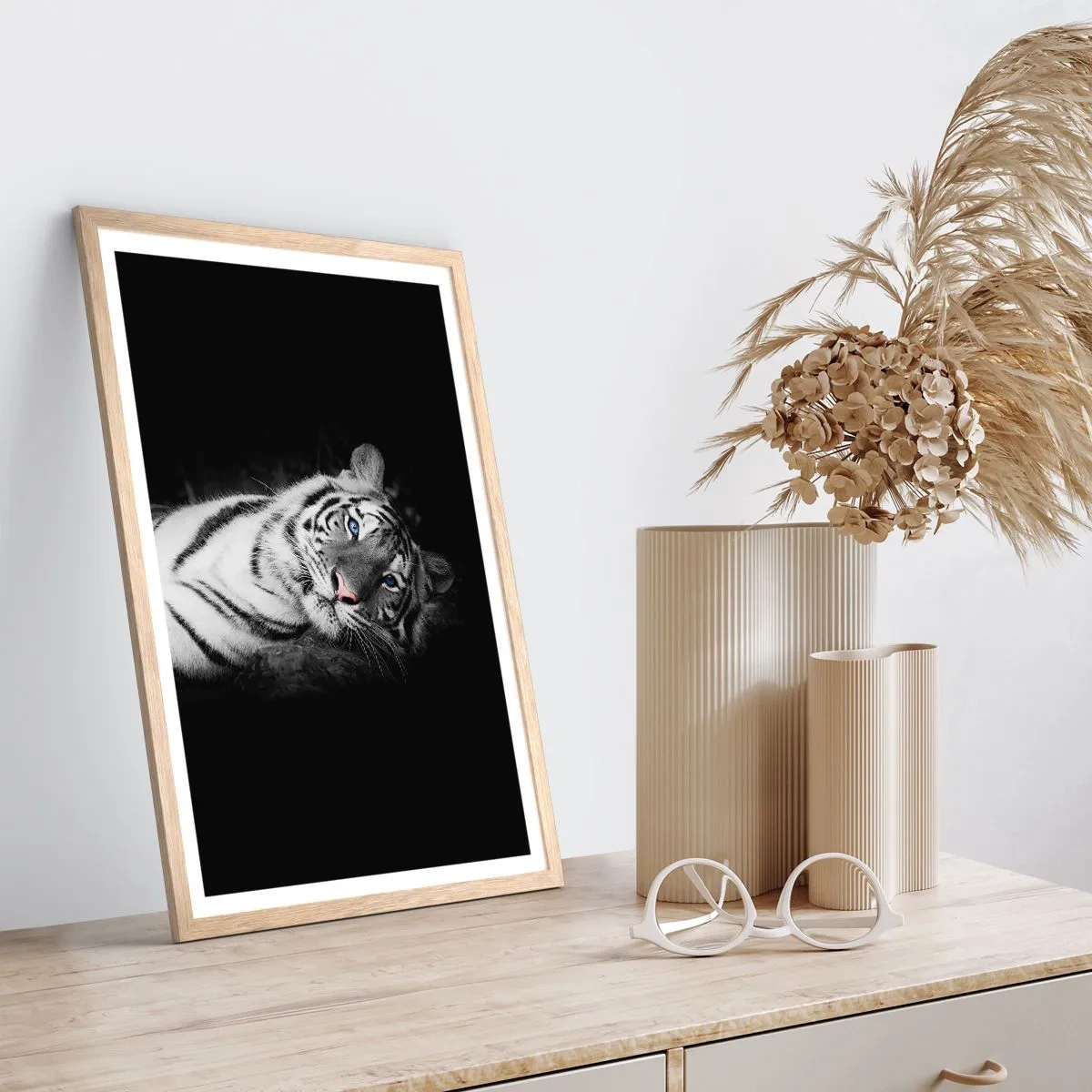 Plakát v rámu světlý dub - Divočina a klid - 70x100 cm