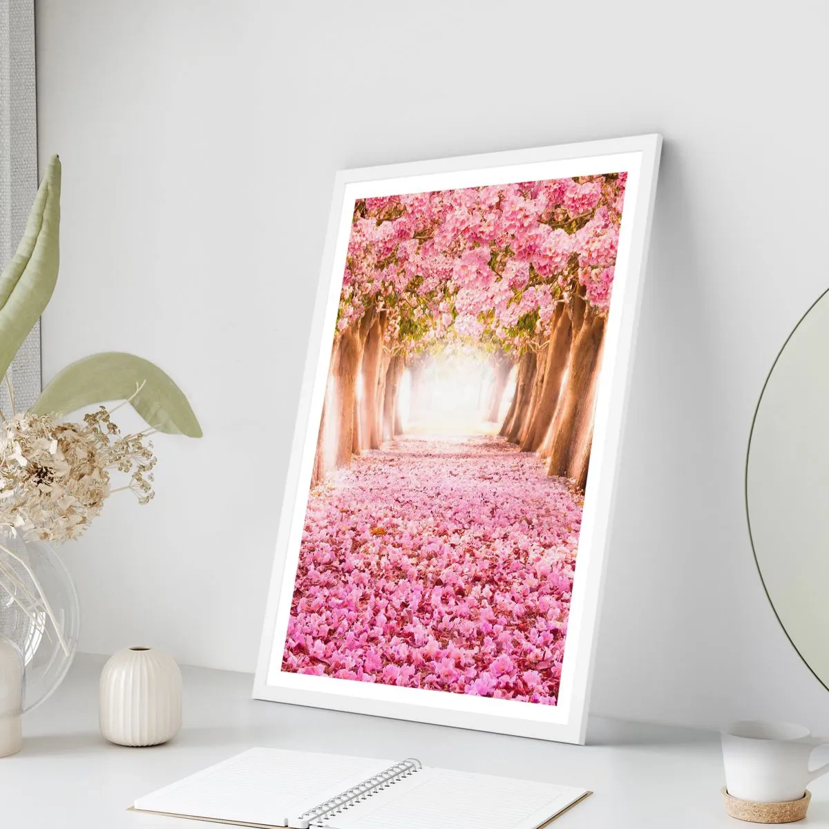 Plakát v bílém rámu - Cesta do ráje - 61x91 cm