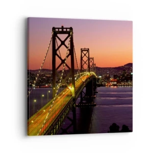 Obraz na plátně - Večer ve fialové - 40x40 cm