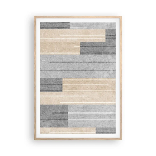 Plakát v rámu světlý dub - Kompozice: drž se - 70x100 cm