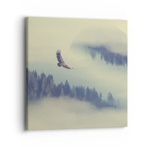 Obraz na plátně - Viděla jsem stín orla - 40x40 cm