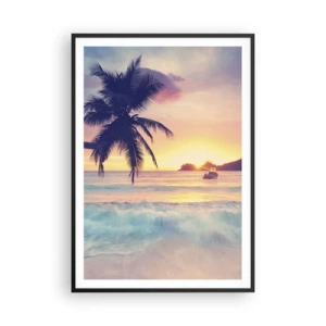 Plakát v černém rámu - Večer v zátoce - 70x100 cm