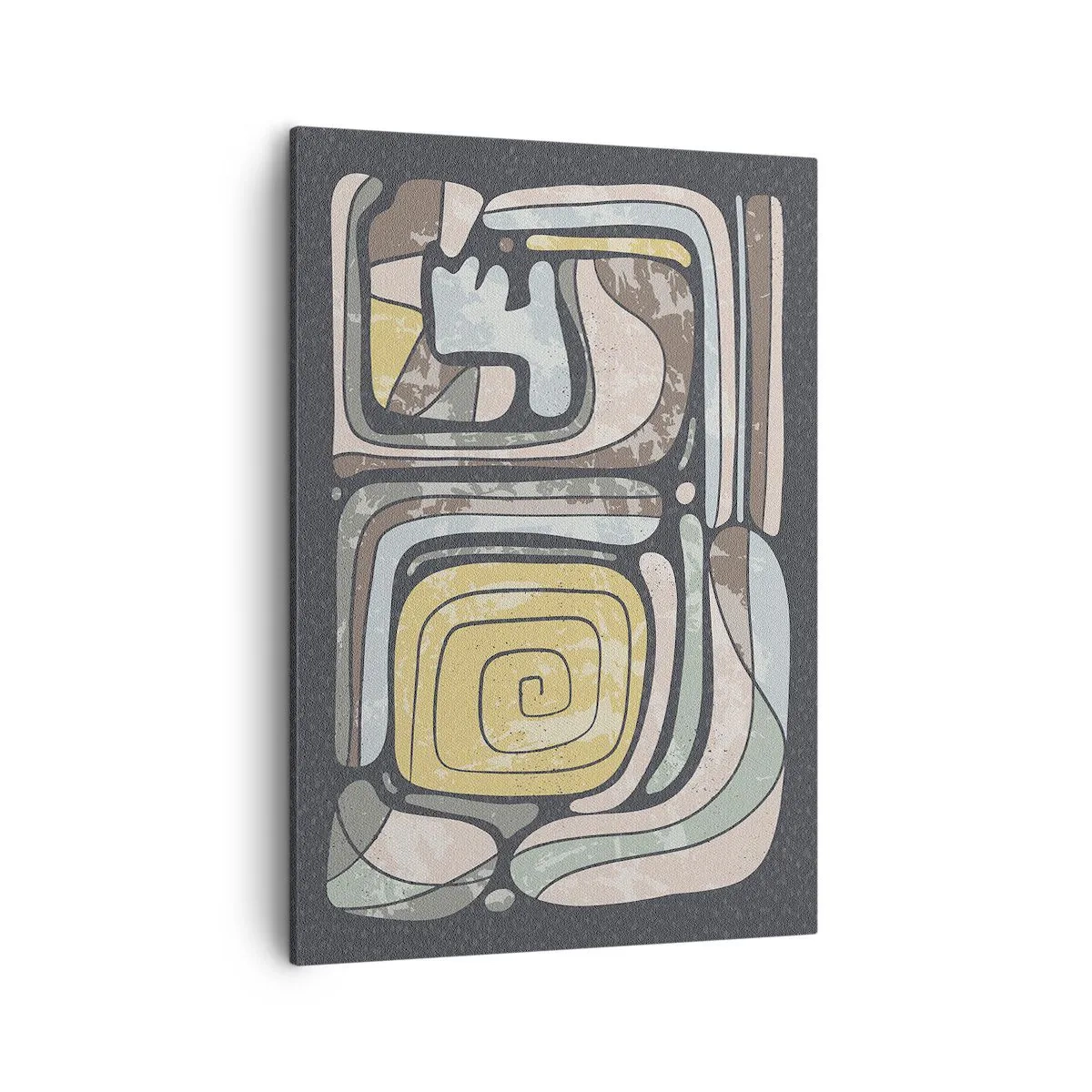 Obraz na plátně - Abstrakce v předkolumbovském duchu - 50x70 cm
