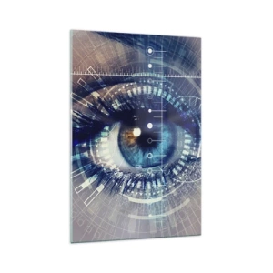 Obraz na skle - Myslíš si, že mě znáš - 70x100 cm