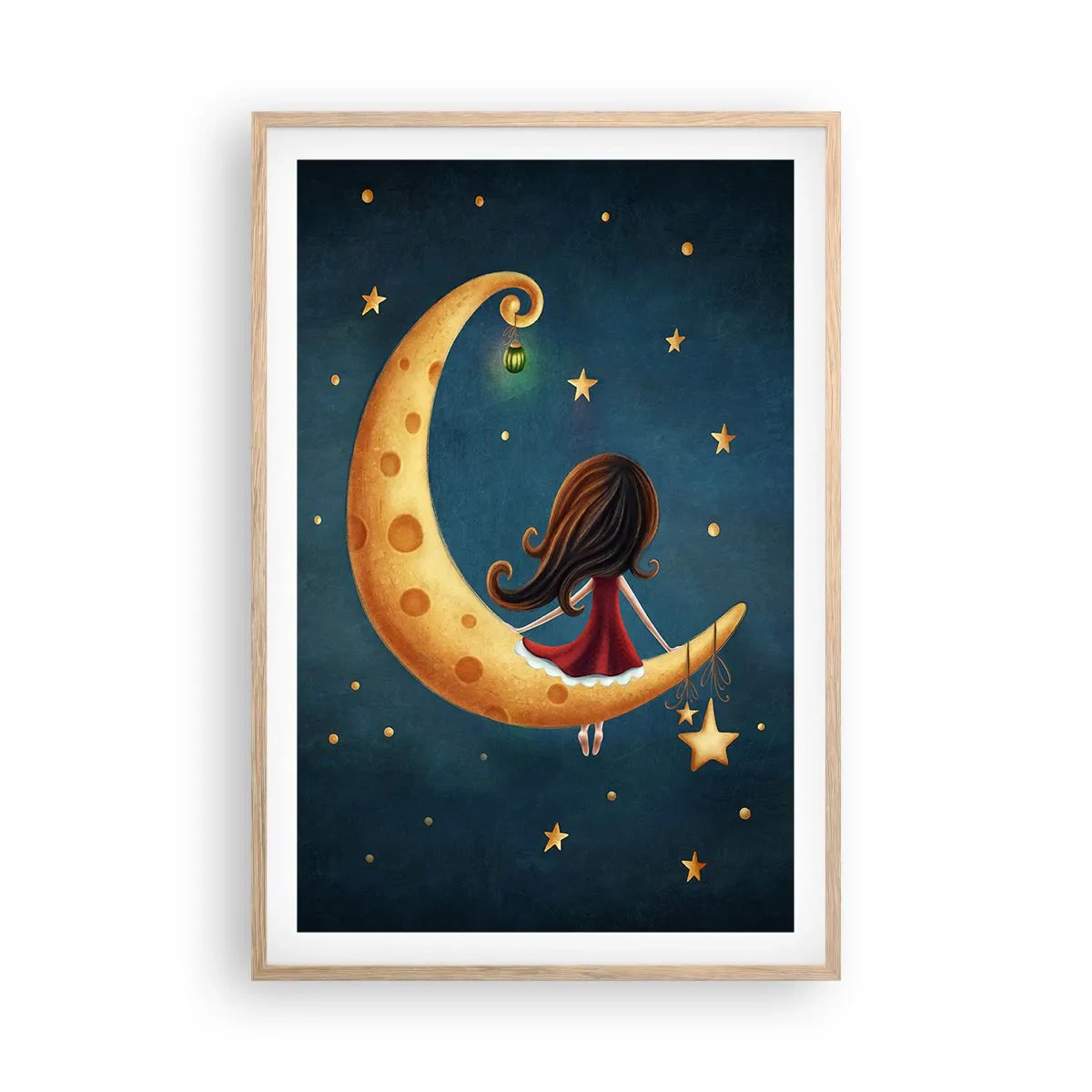 Plakát v rámu světlý dub - Kdysi dávno… - 61x91 cm