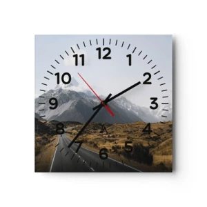 Nástěnné hodiny - Cesta do srdce hor - 30x30 cm