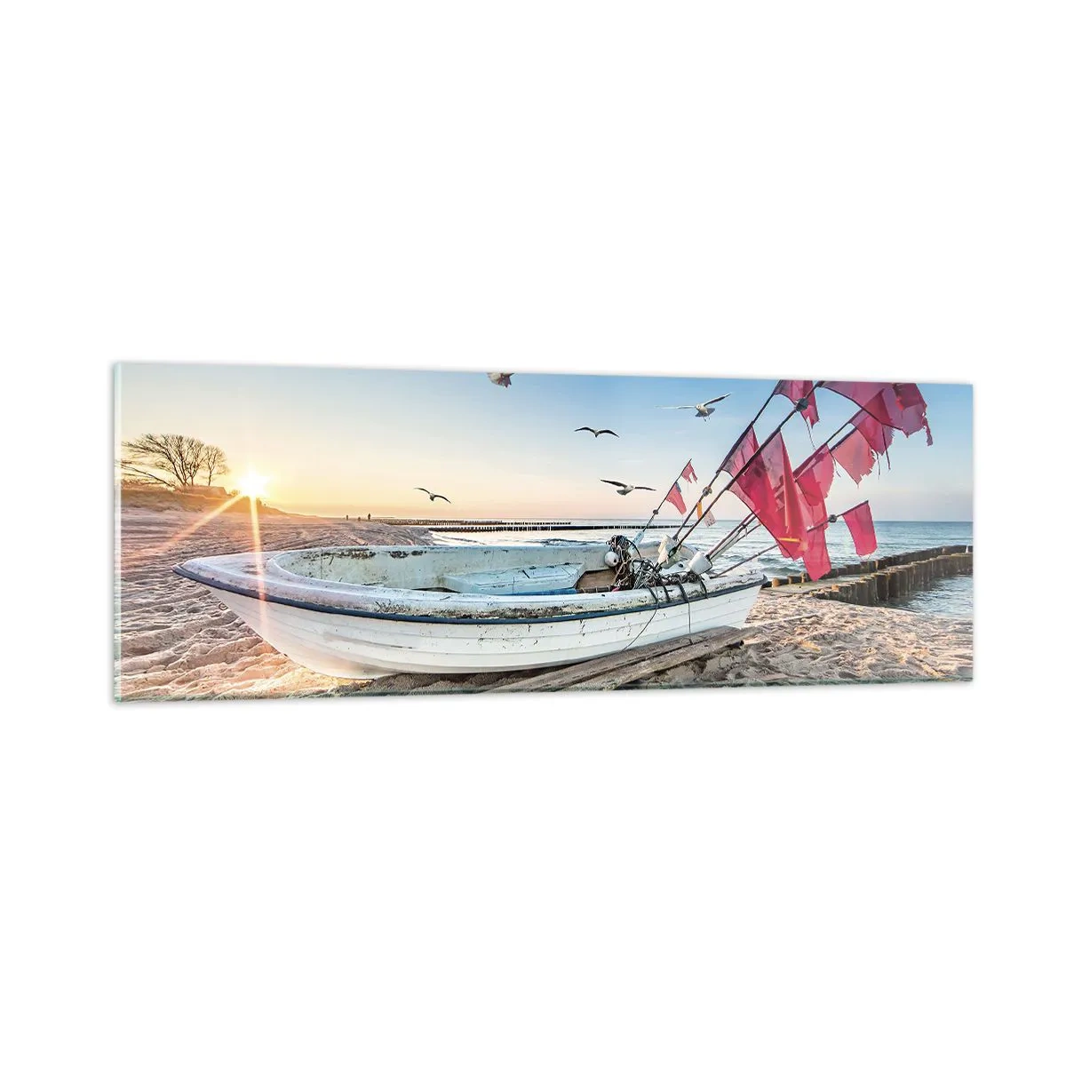 Obraz na skle - Zasloužená přestávka - 90x30 cm