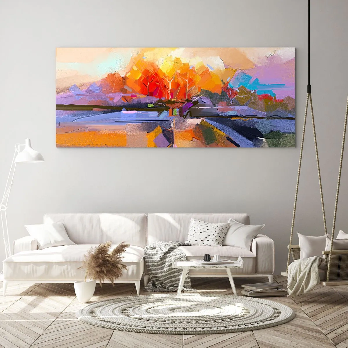 Obraz na skle - Je podzim - 100x40 cm