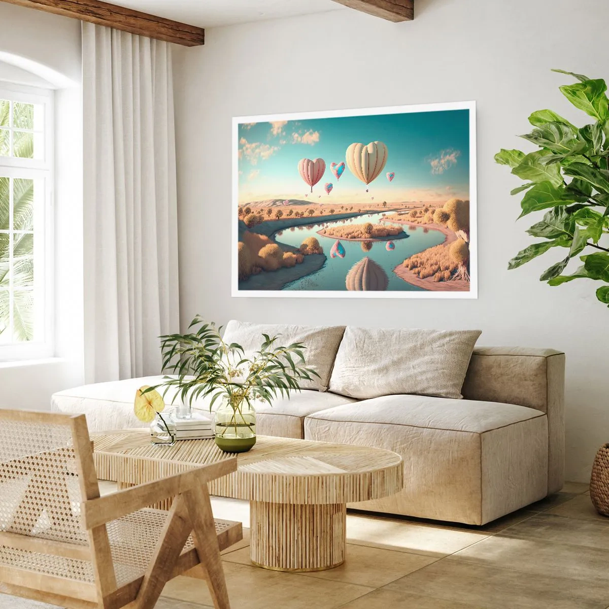 Plakát - Láska tě nechá vzlétnout - 70x50 cm