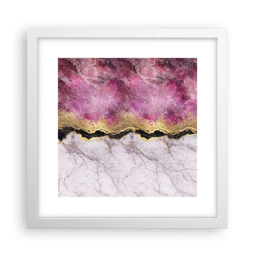 Plakát v bílém rámu - Na hranici - 30x30 cm