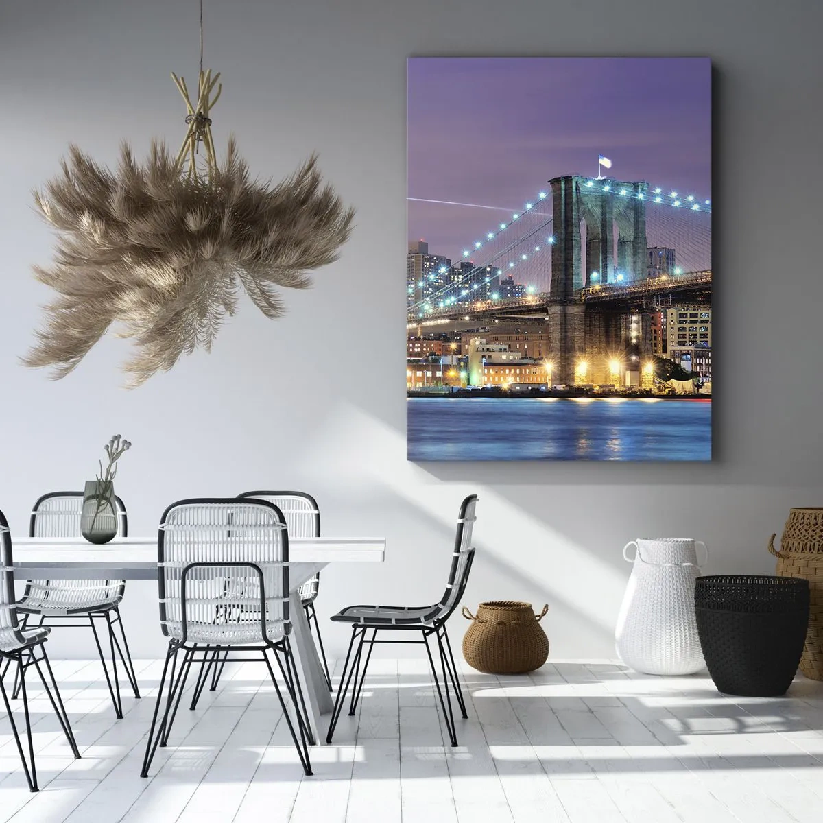 Obraz na plátně - Po mnoho let Brooklynský most - 50x70 cm