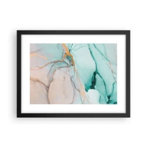 Plakát v černém rámu - Tanec tvarů a barev - 40x30 cm